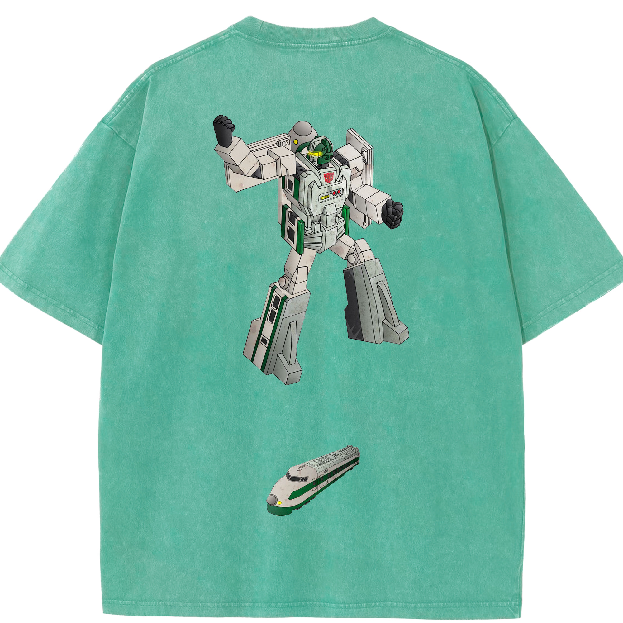 （画像用）  綿100% ヴィンテージ風 半袖Tシャツ（背面プリント）